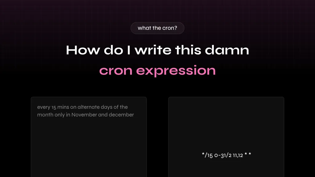 Text to Cron